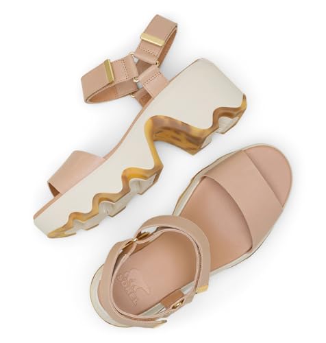 Sandalia con talón Sorel Kinetic Aura Y-strap mujer, olvida el dolor de pies al caminar con estilo 5
