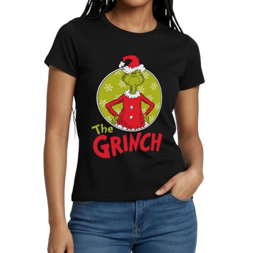 Image of Spreadshirt The Grinch Grimacing Women's T-Shirt Black