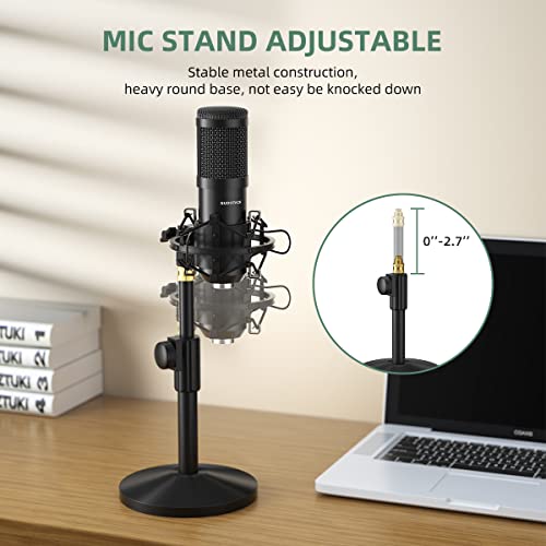 Sudattack USB-microfoon, professionele podcast-microfoon, 192KHZ / 24bits studio cardioïde condensatormicrofoons kit met… - Image 6