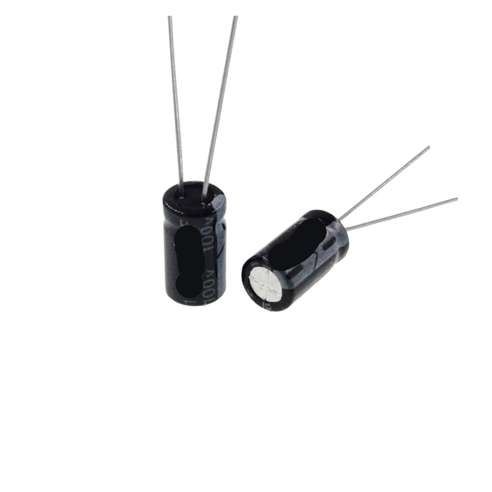Condensadores electrolíticos de 10 uF y 100 V para proyectos de robótica y automatización DIY