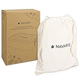 Navaris Steel Lunch Box with Divider - 800ml Stainless Steel Sandwich, Snack, Lunch, Food Storage Container - Leakproof Bento Box with Divider, Bag - Image 7