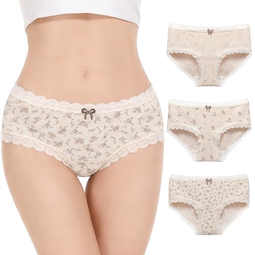 Soleurfe Girls Pants for Age 12-14 Premium Combed Cotton Underwear Soft Heather Knickers Breathable Colourfast Skin-friendly for Girls with Sensory Issues