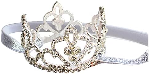 Elesa Miracle Baby Girl Infant Toddler Crystal Crown Tiara Headband Baby Photography Headband Props