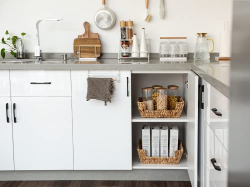 Storageworks Water Hyacinth Wicker Baskets For Storage, Pantry Baskets Organization And Storage, Pantry Storage Baskets, Handwoven Wicker Baskets For Shelves, 2 Pack #TOP6