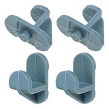Haute compatibilité : ces clips de fixation pour étagères de réfrigérateur en plastique sont universels et compatibles avec différents modèles et tailles de clips de remplacement pour une utilisation polyvalente