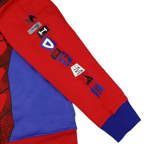 Marvel Spider-Man Jacket Boys Superhero Fleece Zip Up Hoodie (10/12) Multicolored3