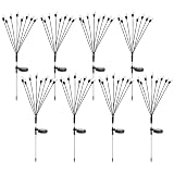 Generisch 8er-Set Solar-Feuerfliegenlichter mit 8 Köpfen, wasserdichte Bunte Gartenbeleuchtung, 8 Funkelmodi, dekorative Landschaftsbeleuchtung für Hof, Terrasse, Balkon und den Außenbereich