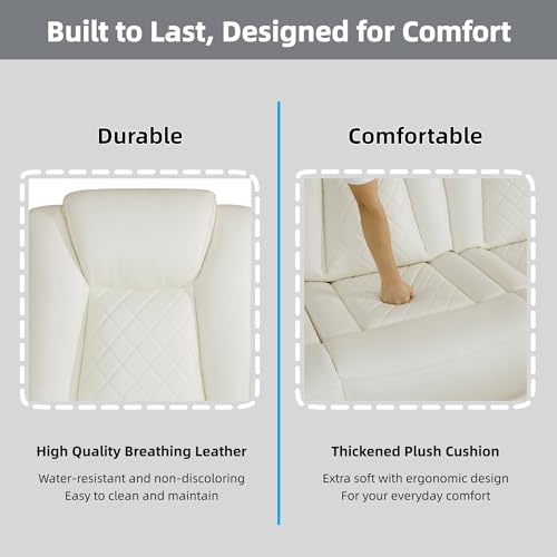 Power Recliner Sofa Set with LED Lights