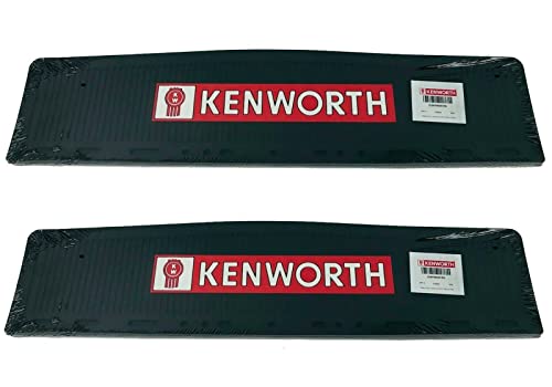 Kenworth Trucks 6 x 24 MF0002K-FG Semi Truck Rubber Mud Flaps-Set of 2 Black