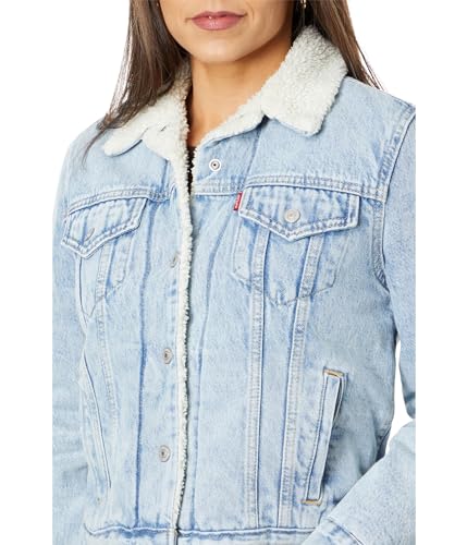 Image of Levi's Women's Original Sherpa Trucker Jackets (Standard and Plus)