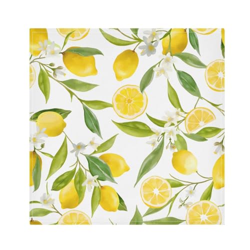 Servilletas de tela estampadas flores 50.5 x 50.5 cm x6 miniatura 1