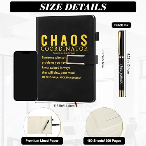 Carnet A5 et stylo Chaos Coordinator pour organiser le travail - 3