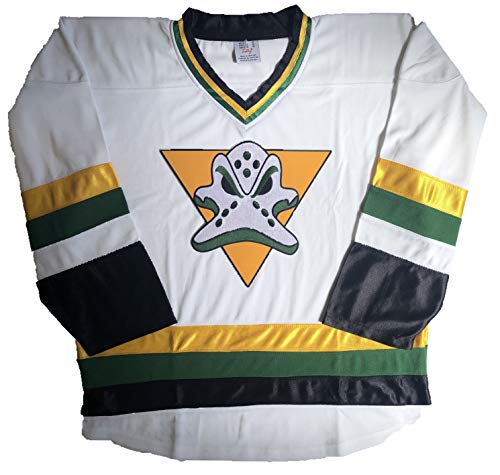 Ducks Jerseys - Pro Quality Jerseys; We are Ready to Customize with Names and Numbers (White, Adult XL)