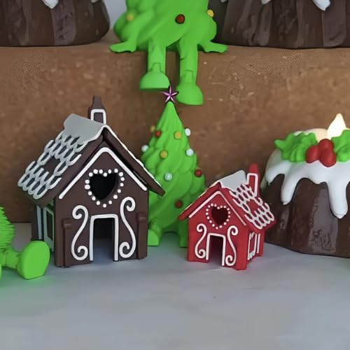 Ekopedia Ginger House Kit Card | DIY Christmas House Kit | 3D Gingerbread House Model | Festive Craft Kit for Kids & Adults | 100% Plastic Free & Eco Friendly Christmas Decoration Craft