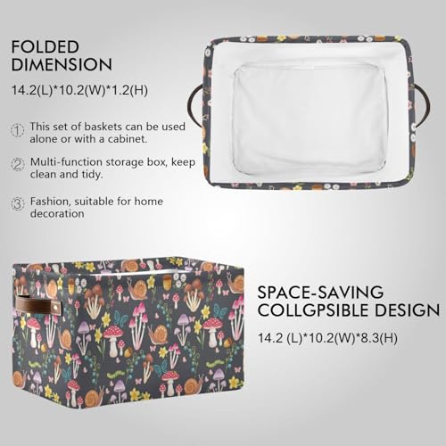Canasta rectangular de almacenamiento plegable para armarios sin espacio 4