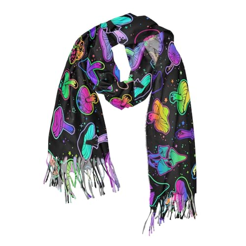 Women's Scarf Pashmina Feel Shawls Wraps Fall Winter Warm Large Scarves Fashion Tassel Long Scarf