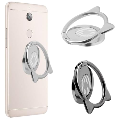 Anillo para teléfono móvil, 2 Piezas Anillo Movil Universal, Soporte y Agarre para Teléfonos Móviles : 360 ° de rotación Universal, Soporte para Movil para Todos los Smartphones