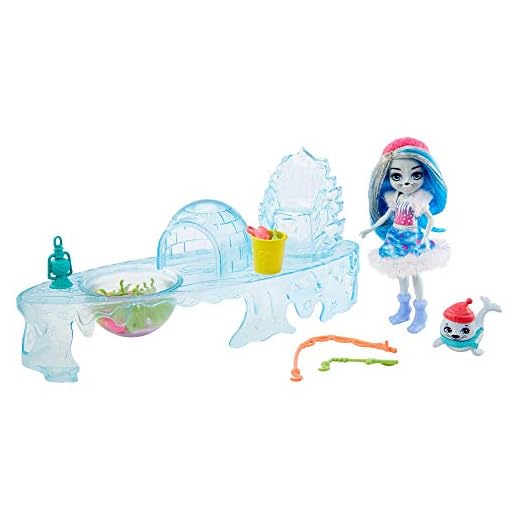 Coffret Enchantimals | Vallée Enneigée | Banquise & Igloo Sashay | Phoque