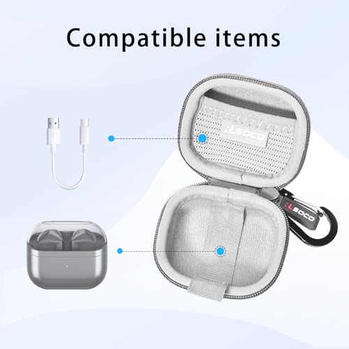 Boîtier de transport Samsung Galaxy Buds3 écouteurs gris