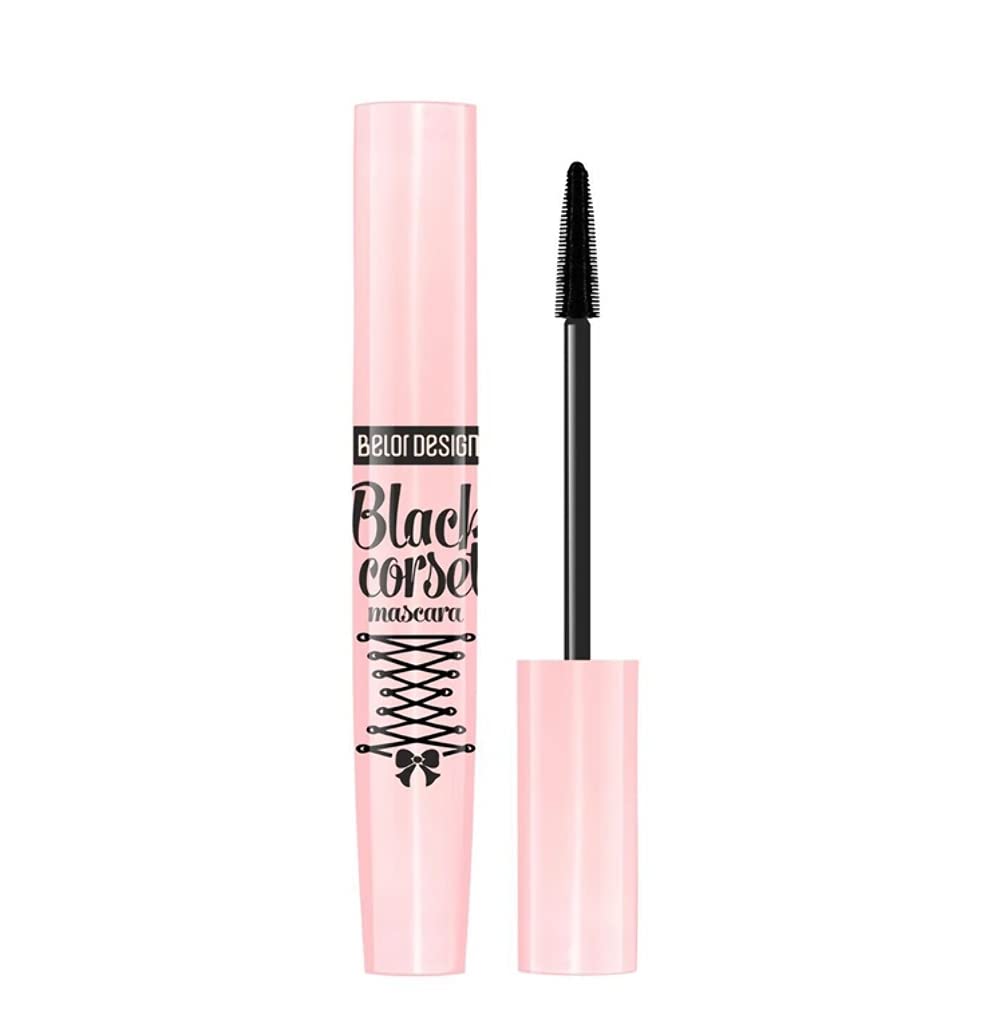 BelorDesign BLACK CORSET Modeling Mascara Volumizing, Lengthening & Curling Mascara for Defined Lashes, Smudge-Proof