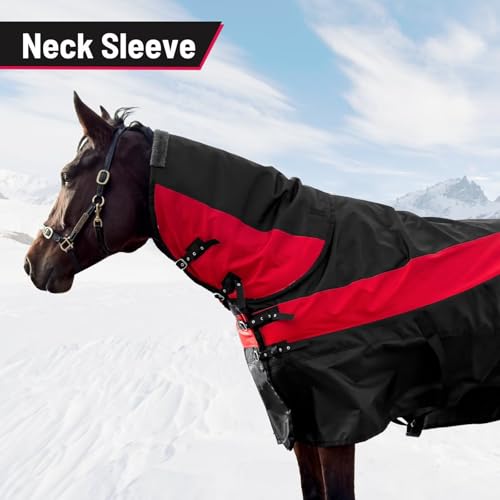 Image of Horse Turnout Blanket, Waterproof Medium Weight Winter Blanket for Horses