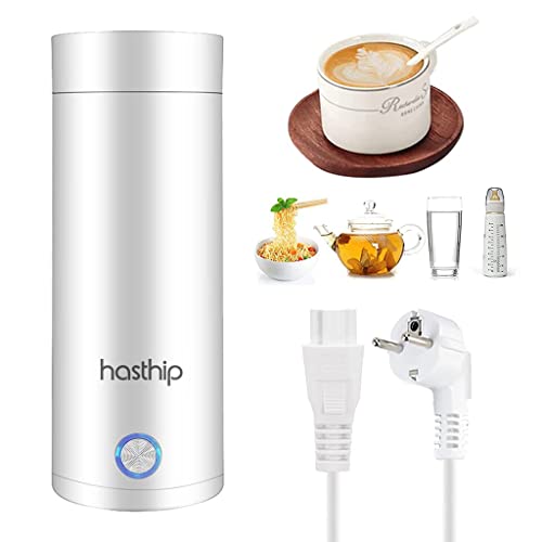 Image of HASTHIP Electric Kettle Portable Electric Kettle 400 ML Mini Kettle For Hot Waterin-Built 300W Heating Element To Boil Water And Prepare Coffee Without Milk Small Kettles Stainless Steel