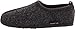 Haflinger Freddie Slipper - Charcoal, 36,5 Women/3 Men