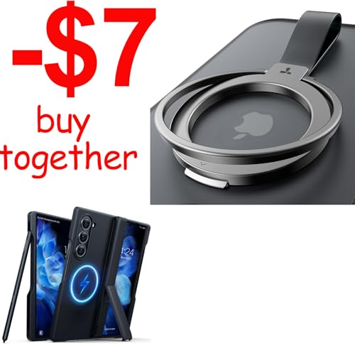 Fold 6 case & Magnetic Phone Grip Ring Holder Kickstand