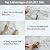 AULIGET 40-Piece Polished White Marble Peel and Stick Backsplash Wall Tiles, 3" x 12" PVC Faux Stone Stick on Tiles for Backsplash Kitchen, Bathroom, Laundry Room, Camper, Fireplace