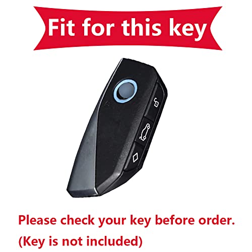 KUNIO Key Fob Cover fit for BMW X7 X1 U11 iX ix1 Tourer U06 X6 XM 7 Series G07 I7 2023 Car Key Case Key Cover TPU Key fob cover Key Chain Accessories A Purple - Image 2