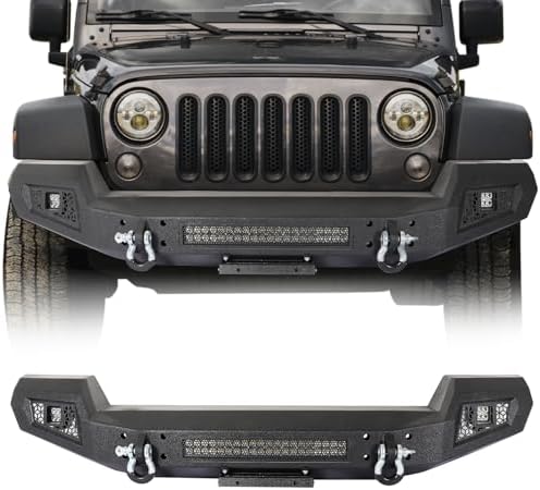 Front Bumper Cover For 2014-2018 Jeep Cherokee - Matte Black Plastic Replacement