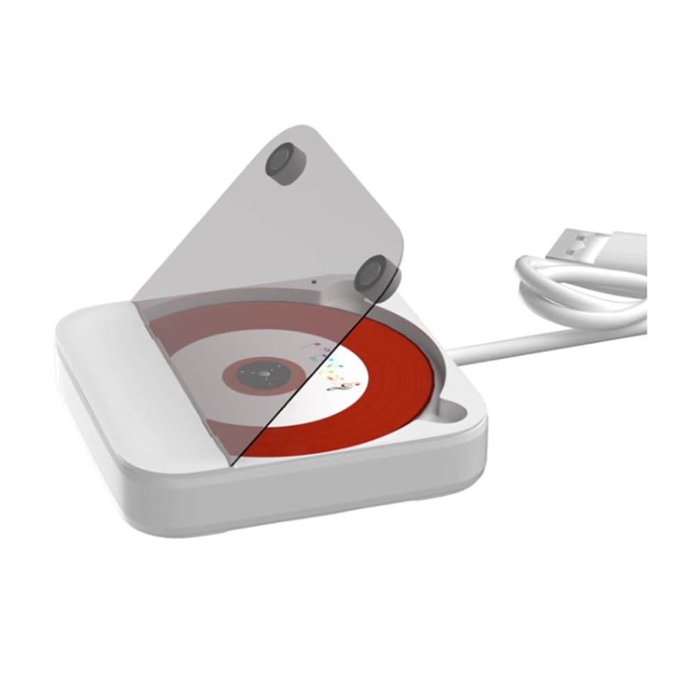 Mini lettore CD per auto, porta USB/AUX esterno, connessione senza perdite, audio Line Play, lettore CD portatile