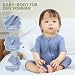 HAHASHOW Bambus Strampler Baby Sommer Schlafanzug 3-6 Monate Blau