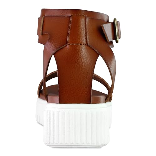 MIA Lunna Womens Open Toe Flatform Platform Sandals3