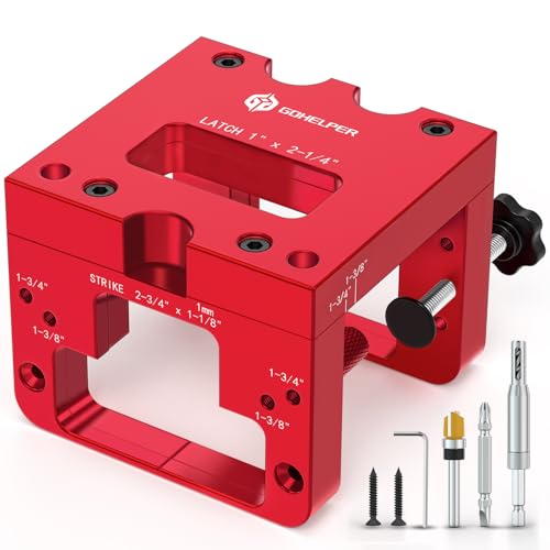 Door Latch and Strike Plate Mortise Tool for Router Door Latch Jig