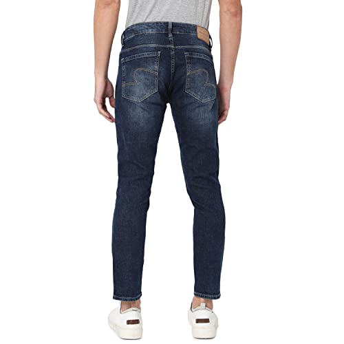 Image of Spykar Men's Slim Jeans (ECKN-01BB-029 Dark Blue 36)