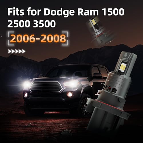 Image of for 2006-2008 Dodge Ram 1500 2500 3500 Dual Beam FOG Lights Bulbs Combo