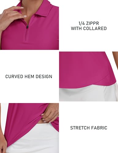 Image of AIRIKE Golf Polo Shirts for Women Sleeveless Summer Sports Athletic Fashionable Workwear-Quick Dry Womens Tank Tops
