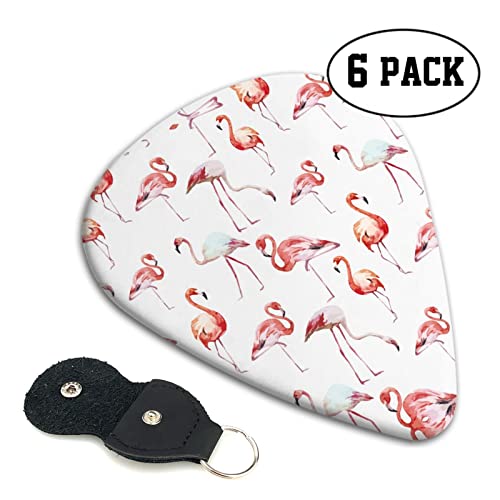Paint Flamingo Lot de 6 médiators pour guitare acoustique, guitare électrique, basse, ukulélé – fins, moyens et épais. - Les Beatles, Paul McCartney, John Lennon, RIngo Starr, George Harrison Paint Flamingo Lot de 6 médiators pour guitare acoustique, guitare électrique, basse, ukulélé – fins, moyens et épais. – Image 3