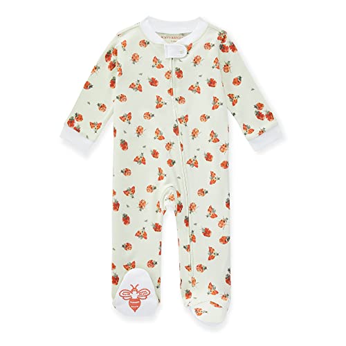 Image of Burt's Bees Baby unisex-baby Sleep & Play, Organic One-piece Romper-jumpsuit Pj, Zip Front Footed Pajama