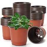 Photo Gallery stormshopping 120 vasi per piante da vivaio, 10 cm, piccoli vasi per piantine con etichette, in plastica, con fori di drenaggio, per interni ed esterni, per trapianto di piante grasse Photo Gallery stormshopping 120 vasi per piante da vivaio, 10 cm, piccoli vasi per piantine con etichette, in plastica, con fori di drenaggio, per interni ed esterni, per trapianto di piante grasse