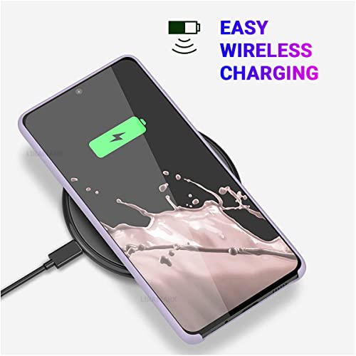 Image of LIRAMARK Liquid Silicone Soft Back Cover Case for Samsung Galaxy Note 10 (Levender)