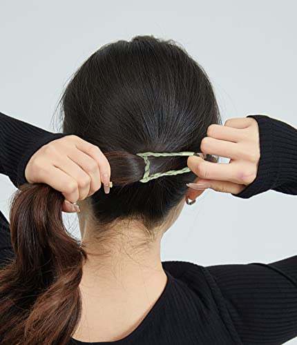 Wainis 64 Pcs Boho Hair Ties For Women No Damage Hair Elastics Cute Hair Tie Bracelets For Thick Curl Hair Elastics Ponytail Holder Tails Ties #TOP3