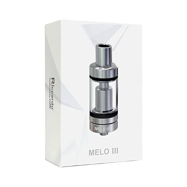 Eleaf Melo 3 Clearomizer 4 ml, Durchmesser 22 mm, Riccardo Verdampfer für e-Zigarette, schwarz – Bild 3