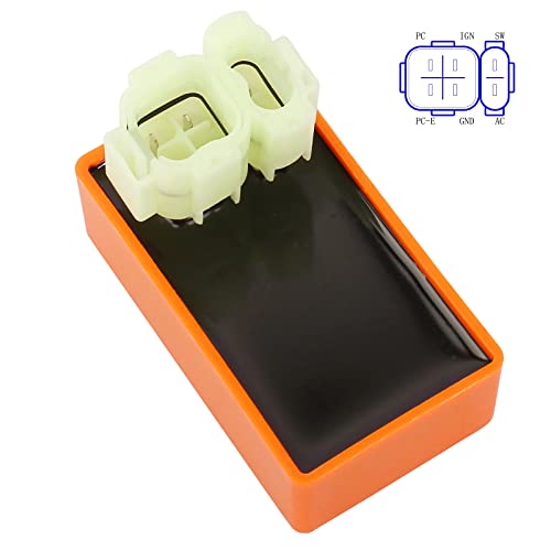 Qazaky Performance Ignition Coil + Spark Plug + Ac 6 Pins Cdi Compatible With Crf50 Xr50 Xr70 Xr80 Xr100 Pit Dirt Racing Bike Motorcycle Atv Quad Scooter Go Kart Moped #TOP6