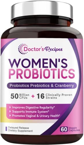 Doctor's Recipes Women’s Probiotic, 50 Billion Cfu 16 Strains, With Orga- 60 Capsules #TOP30