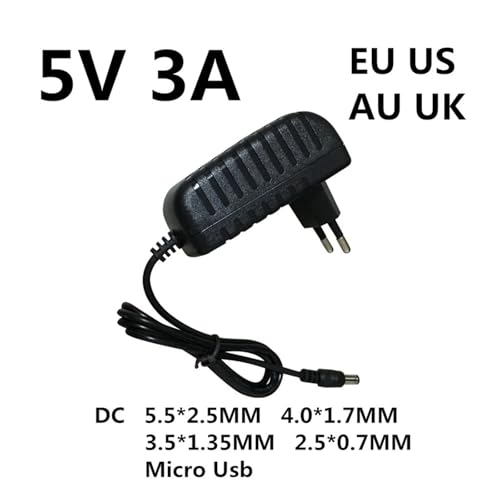 Adaptador de corriente 5V 3A con enchufe EU y DC Plug 4.0-1.7MM miniatura 2