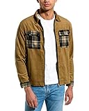 WeSC Mens Nick Corduroy Shirt Jacket, M, Brown