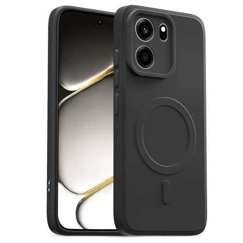 Image of Pikkme Back Cover for OnePlus Nord CE 6 5G Soft Matte Silicone Mag-Safe Design (Mag-Safe Not Support) Camera Protection | Slim Fit Bumper Cover (Black)