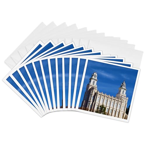 Cartes de vœux temple de Manti Utah à offrir pour souvenirs et invitations